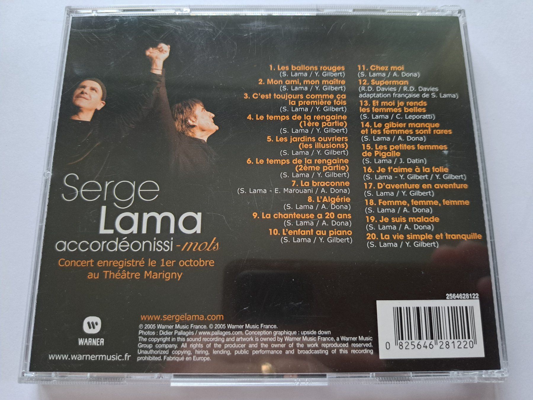CDs: Cd Serge Lama - Accordéonissi-mots – Gebraucht aus Pully von bro_n52j 1