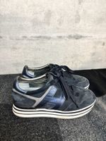 Hogan hohe Sneakers Gr.38,5 Damen (blau)