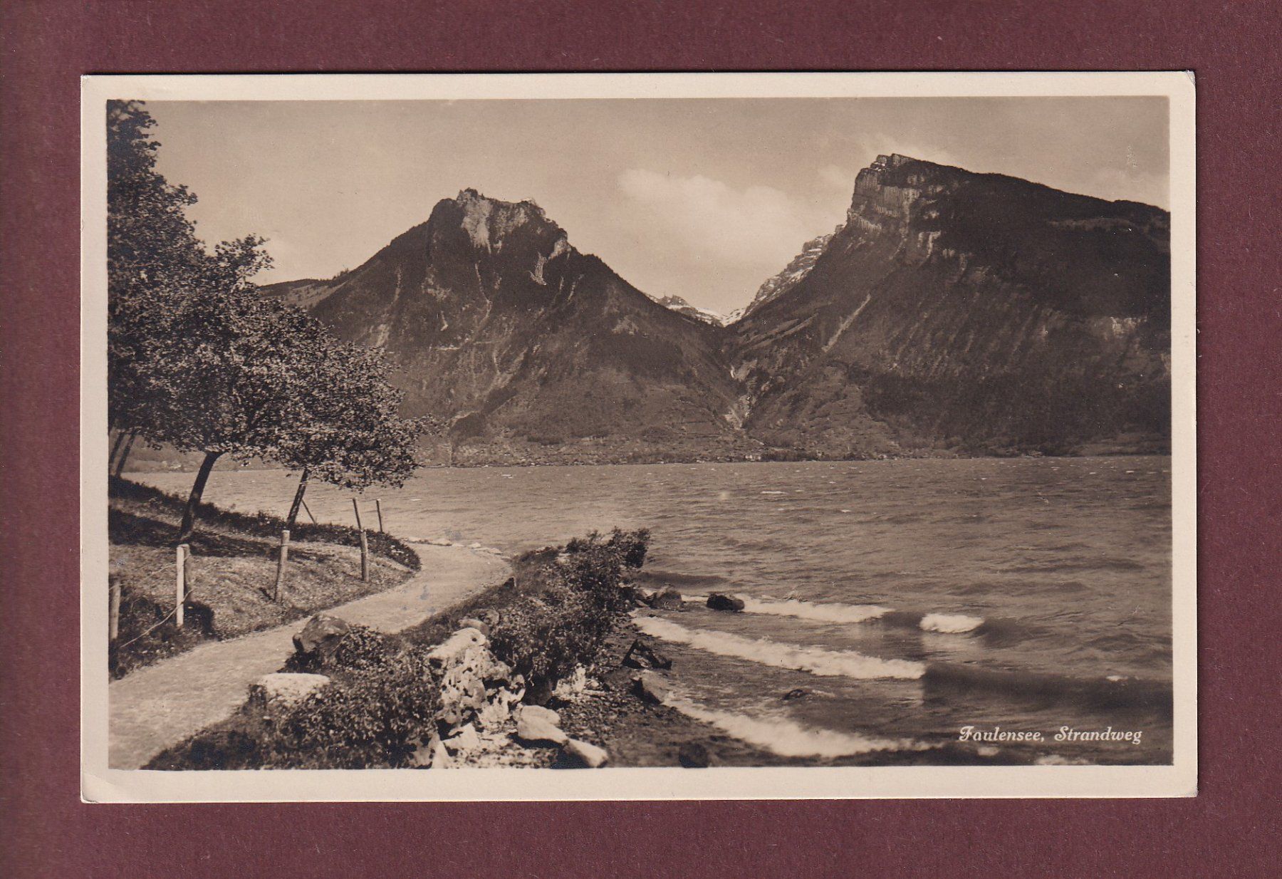 Cartes postales: FAULENSEE - Strandweg - 1930 – D'occasion à Pully par nicecards
