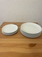 weisse teller 5 grosse 3 kleine