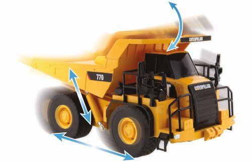 Caterpillar RC Modellbau: CAT RC 770 Muldenkipper 1:64 / Ferngesteuert – Neu und originalverpackt aus Oensingen von Liquidations-Shop