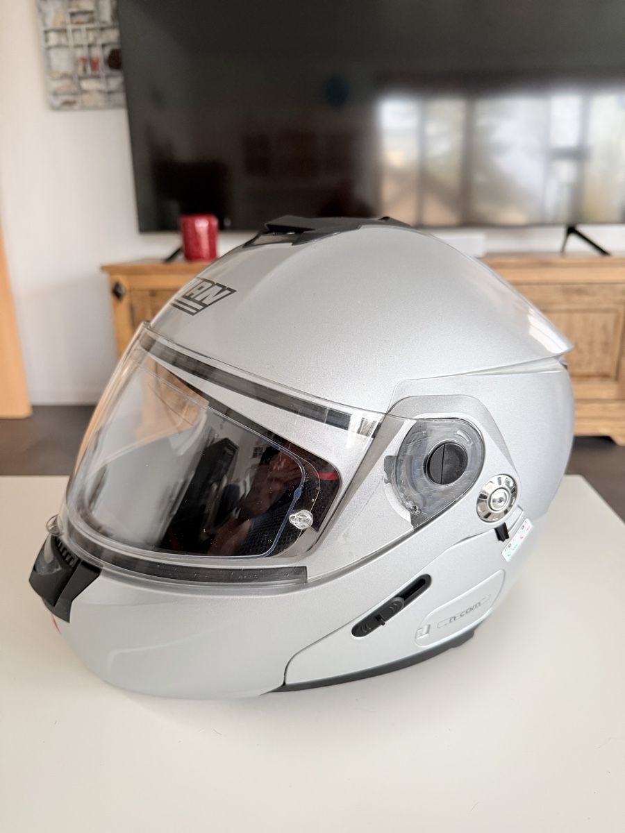 Caschi & visiere: Nolan N90-2 Klapphelm silber Gr. S Motorradhelm – Usato da Fraubrunnen venduto da 5baechers 1