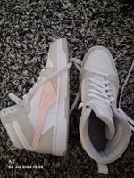 Puma High Top Sneaker Weiss/Rosa Grösse 39 neuwertig.