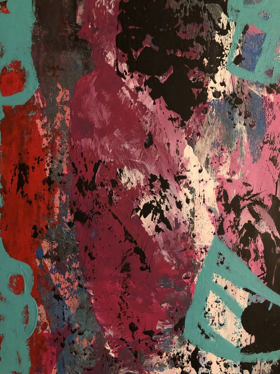 Tableaux: Gemälde abstrakt 60/60cm – Neuf avec emballage d'origine à Frauenkappelen par MissCadillac 4