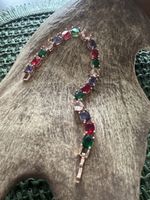 Roségoldenes Armband mit bunten Steine