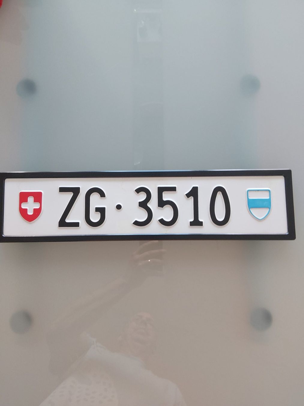 Insegne: Kontrollschild Zug:     ZG 3510 – Usato da Zug venduto da Saas-Grund