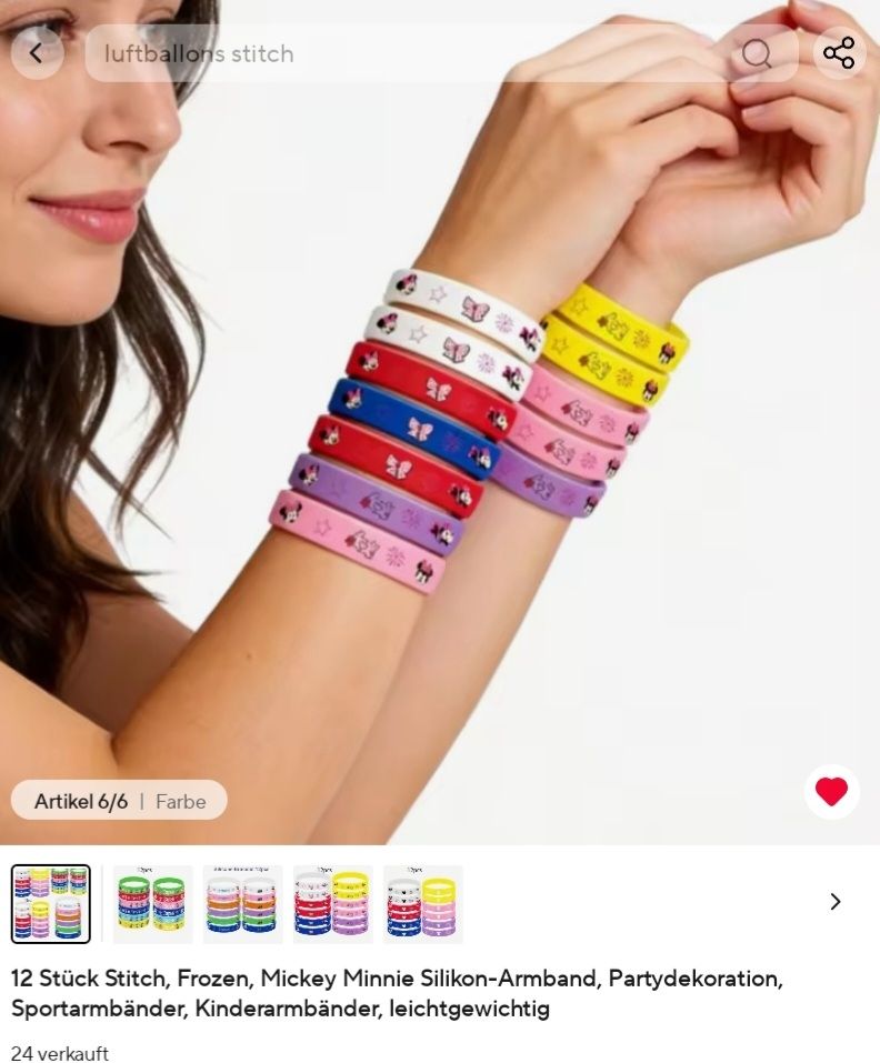 Bracciali & Braccialetti: Silikonarmbänder NEU 10 Stk. – Nuovo e nell'imballaggio originale da St.Gallen venduto da Kristal54 1
