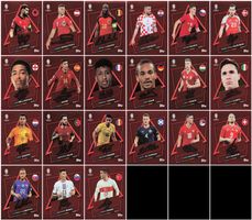 Topps EURO 2024 Swiss Edition SP Signatur 21 Sticker Set