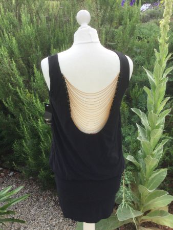 Robe noire dos nu TOUTfeuTOUTFemme NEUF
