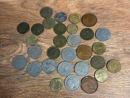 Sammlung von Muenzen diverse Laender guter Zustand