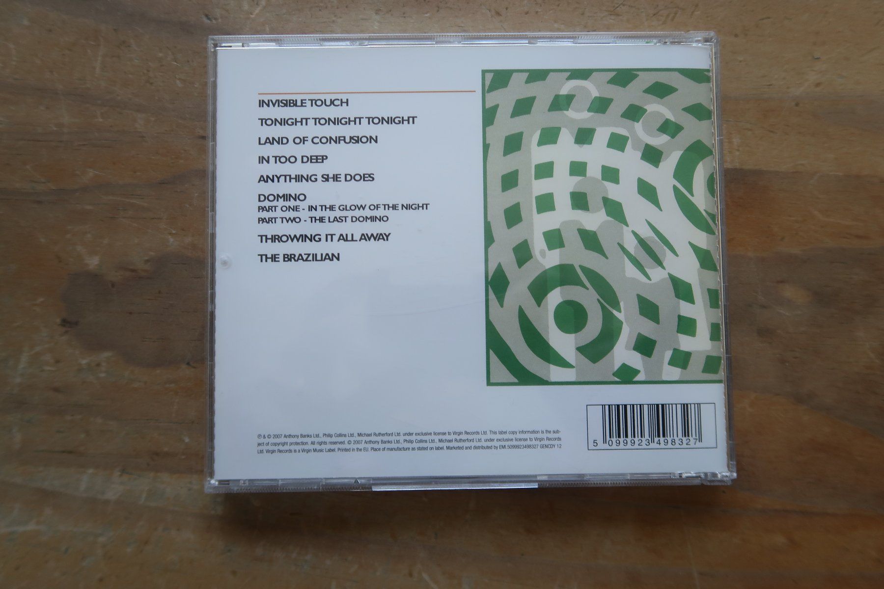 CDs: GENESIS - INVISIBLE TOUCH - CD – Gebraucht aus Basel von Patiscat 1