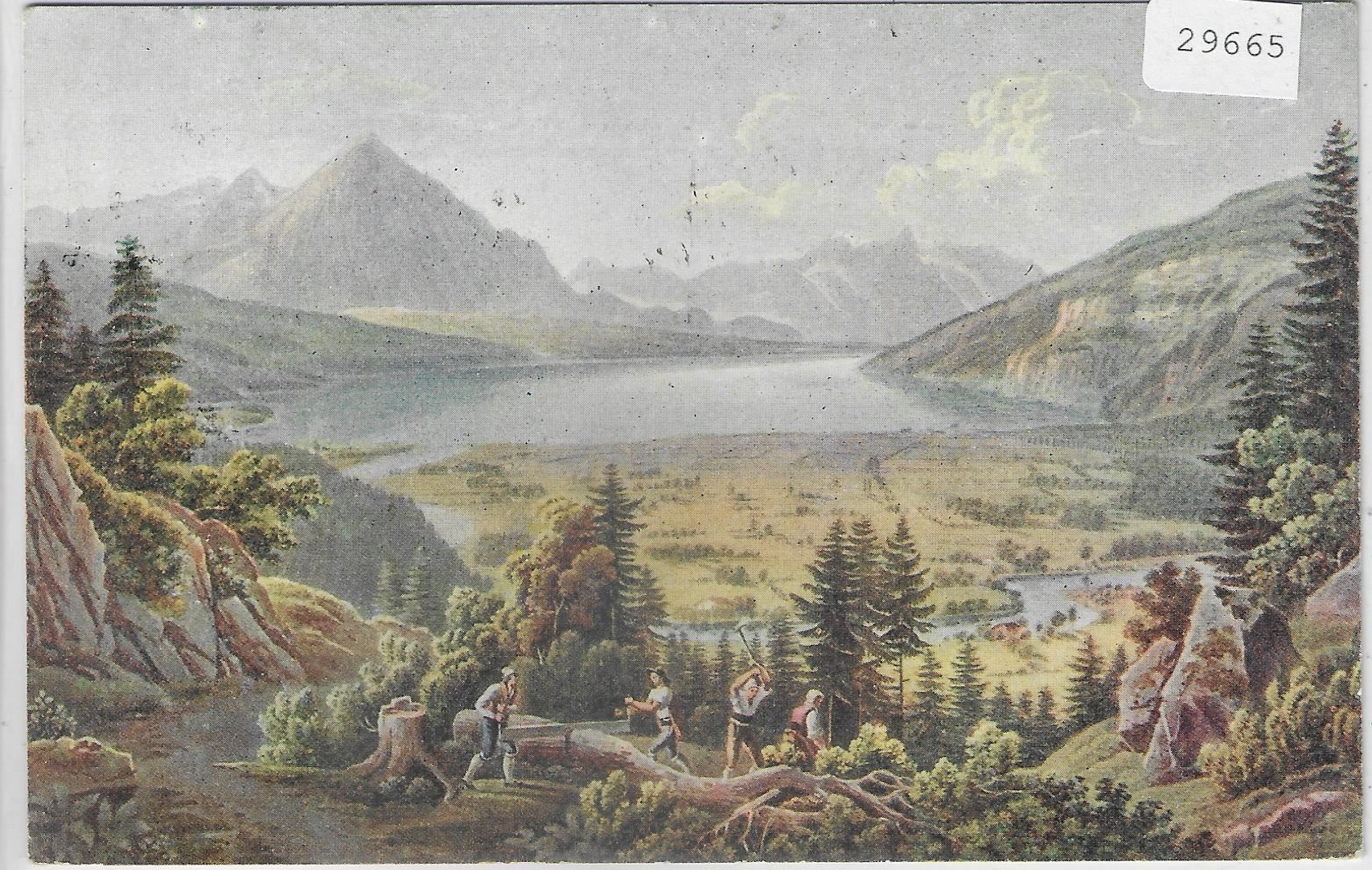 Cartoline postali: Gabriel Lory - Ansicht von Interlaken – Usato da Ettingen venduto da Kartenplanet