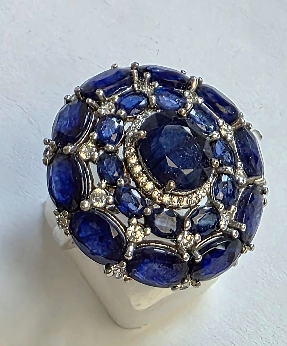 Anelli: Safir Fingerring – Nuovo e nell'imballaggio originale da Zürich venduto da adriben 2