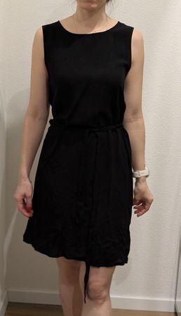 Robe d'été noire, légère et confortable - Taille S