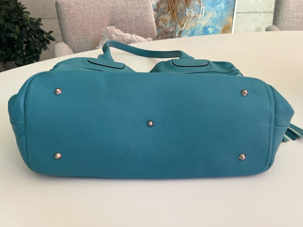 Borse da donna: Türkise Echtleder Handtasche Maxima Milano – Usato da Schleinikon venduto da mbr_jc95 4