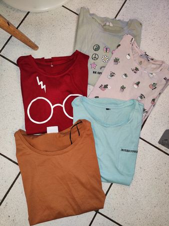 T-shirts d'été sympas en lot, taille L