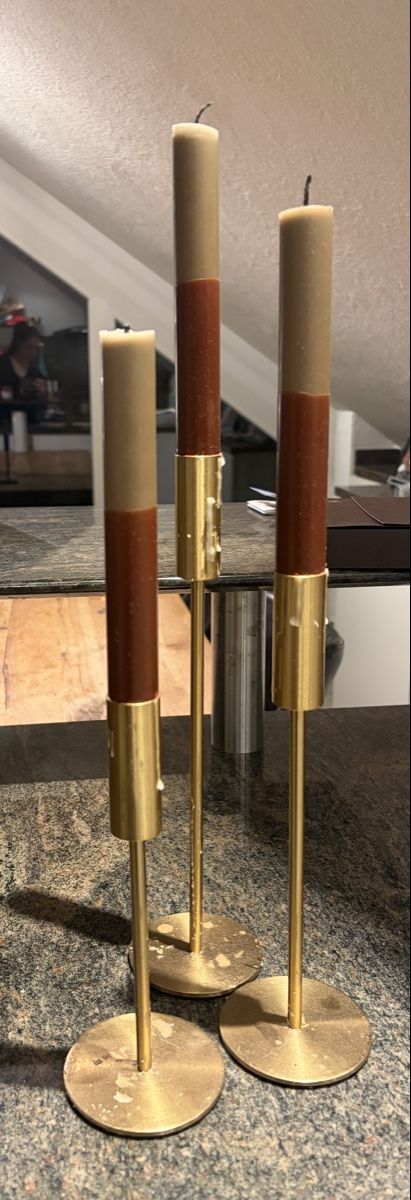 Bougeoirs: Kerzenständer messing / gold 3er set – D'occasion à Oberengstringen par fab_hw82