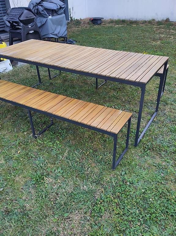 Tavoli: Table extérieure Giardimo Davao  table 210 cm + 2 bancs – Usato da Gland venduto da cholletk01 2