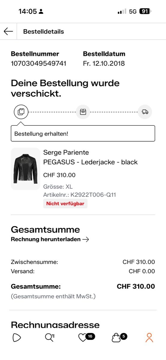 Jacken: Serge Pariente PEGASUS Lederjacke Grösse XL – Gebraucht aus Baar von notbeast