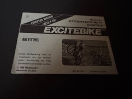 ANLEITUNG FÜR EXCITE BIKE NINTENDO NES KLEINE SCHACHTEL