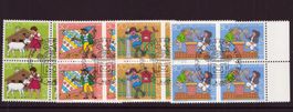 1984 4er Block Serie Pro Juventute Ersttagsstempel