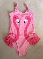 Kinder Badeanzug Gr. 98/104 „rosa Flamingo Rüschen“