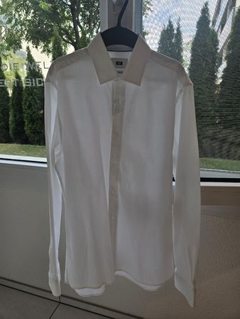 WE Herrenhemd weiss Slim & Stretch Grösse M
