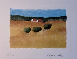 ABT Hugo (1930-2000) - Landschaft - Lithographie