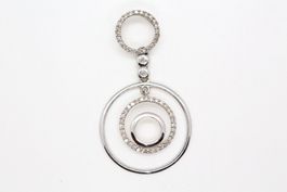 Anhänger 14K Weissgold