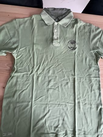 Herren Polo Shirt WAR. & PARKER grün Grösse L 52cm breit