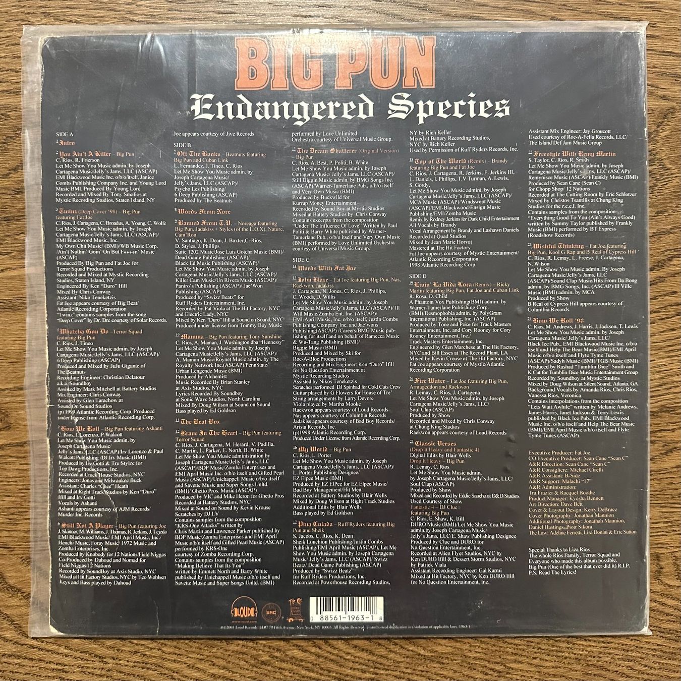 Dischi in vinile: Big Pun - Endangered Species LP – Usato da Viganello venduto da md__2rd2 1