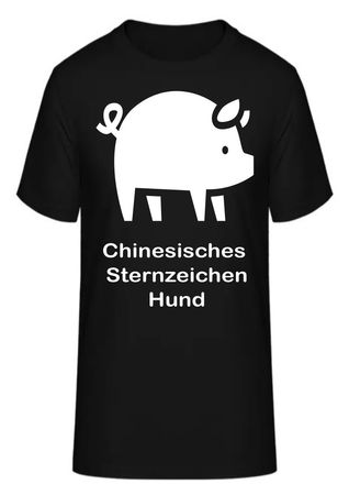 T-Shirt Chinesisches Sternzeichen Schwein