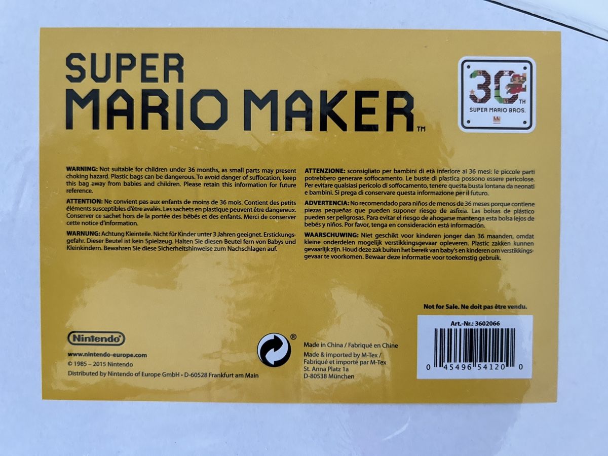 Nintendo Giochi: Super Mario Maker Nintendo Magnet Puzzle Set 30th Anniversar – Nuovo e nell'imballaggio originale da Hildisrieden venduto da Frentz 2