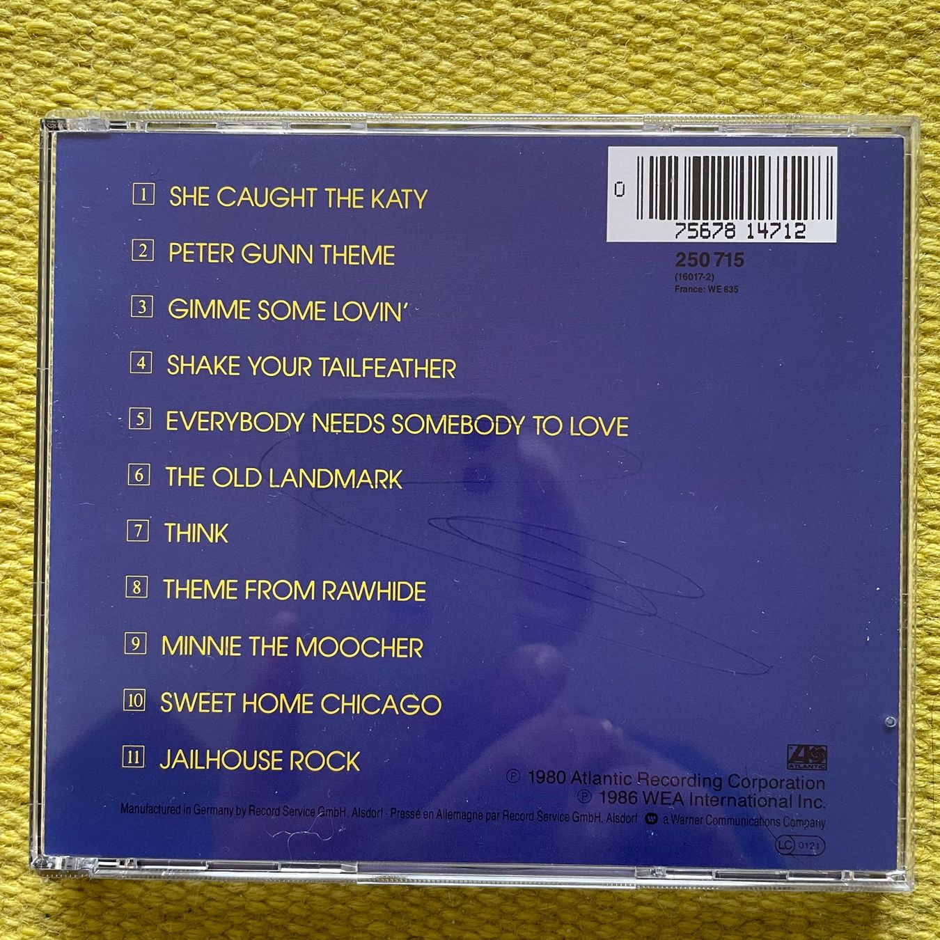 CD: BLUES BROTHERS-ORIGINAL SOUNDTRACK – Usato da Rorschacherberg venduto da CD-Roli 1