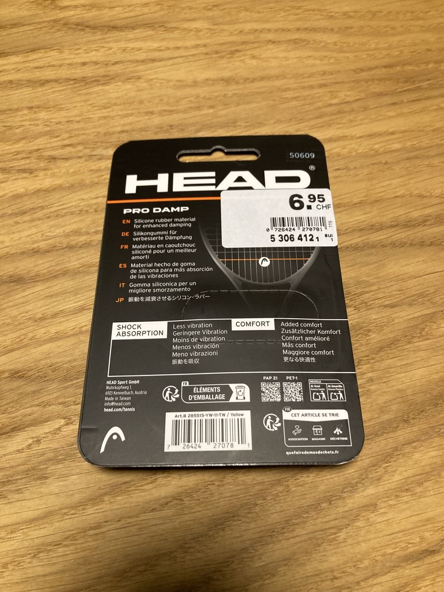 Head Racchette: Head Tennis Dampener – Nuovo e nell'imballaggio originale da Zürich venduto da Mr.Panenka 1