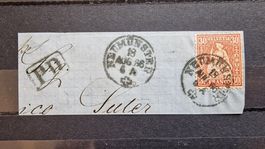 Luxus Briefteil mit Stempel "Neumünster & PD"