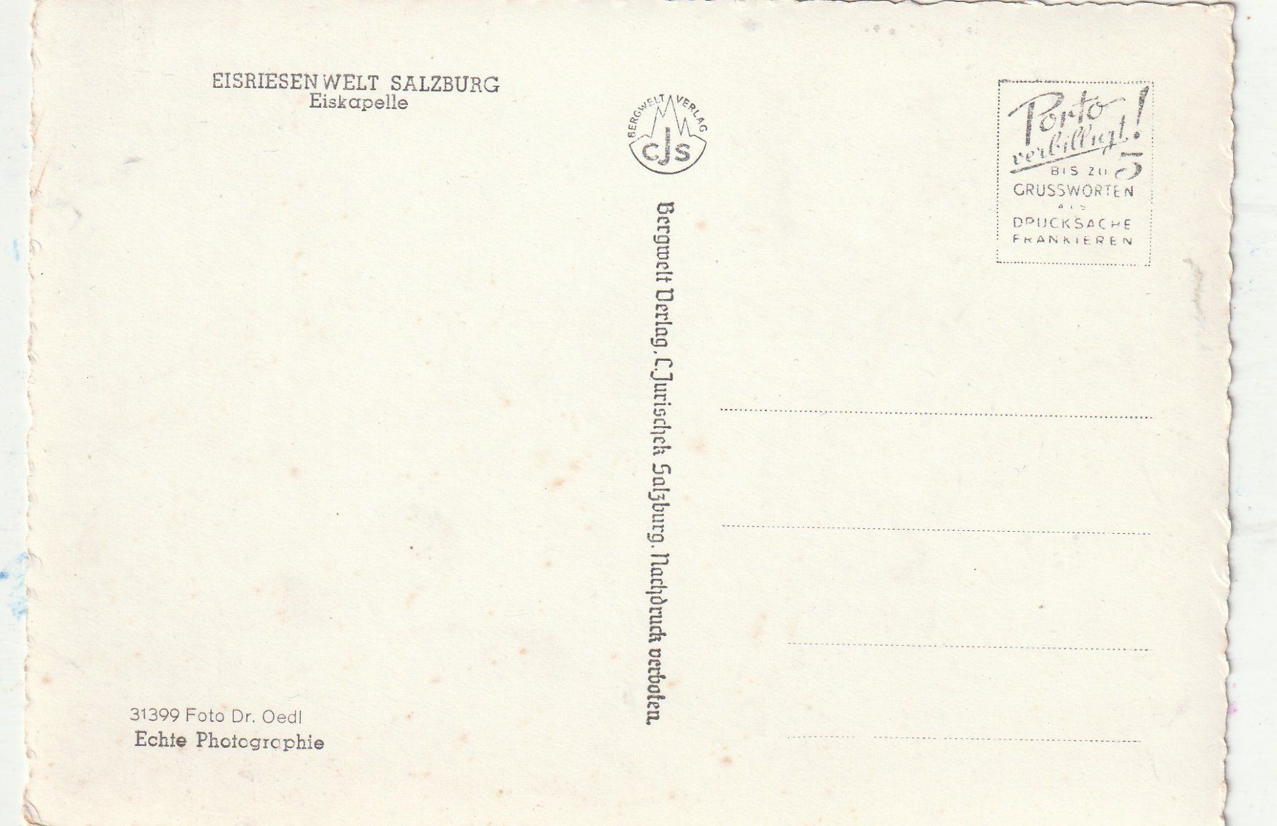 Cartes postales: Eisriesen welt bei Salzburg – D'occasion à Lumbrein par made02 1