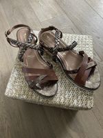 Tamaris Sandalen Gr. 41, Goldbraun