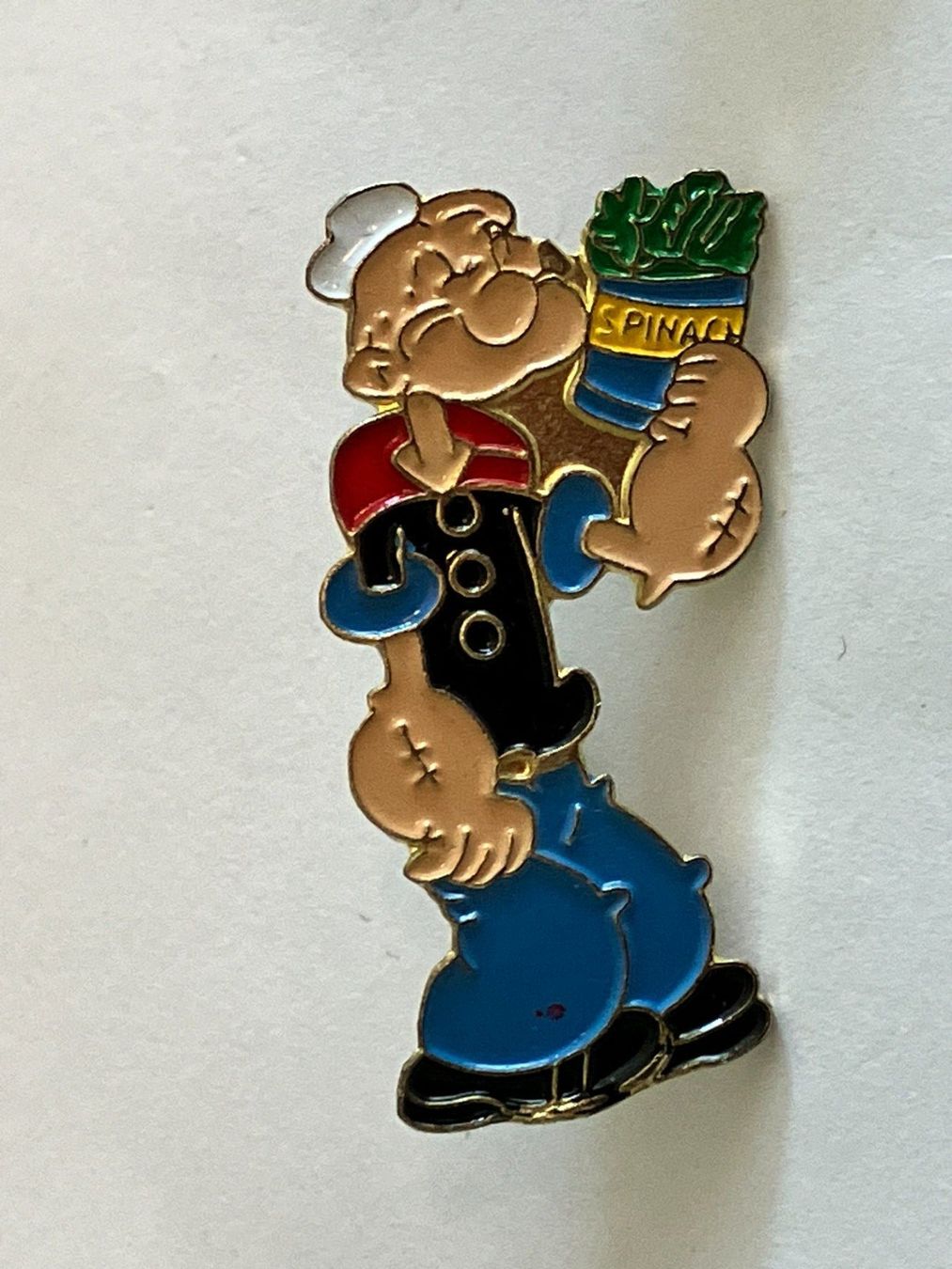 Plaketten & Abzeichen: 1 Pin Popeye mit Spinat – Gebraucht aus Basel von djwwpp
