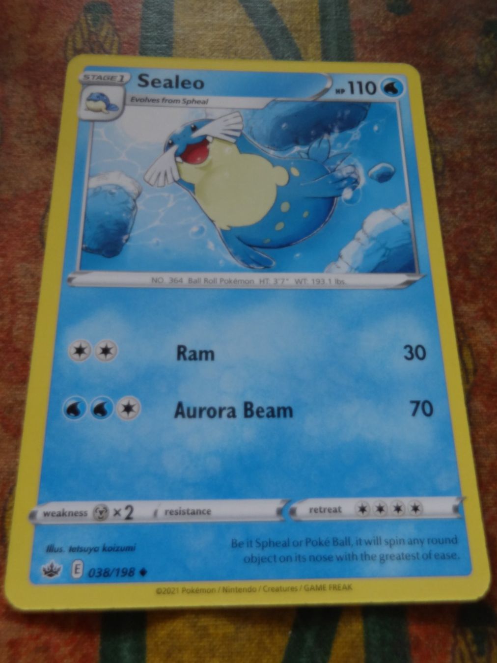Pokémon Carte collezionabili: POKEMON  Sealeo  E  038/198  HP110  2021 – Usato da Romanel-sur-Lausanne venduto da Swift13
