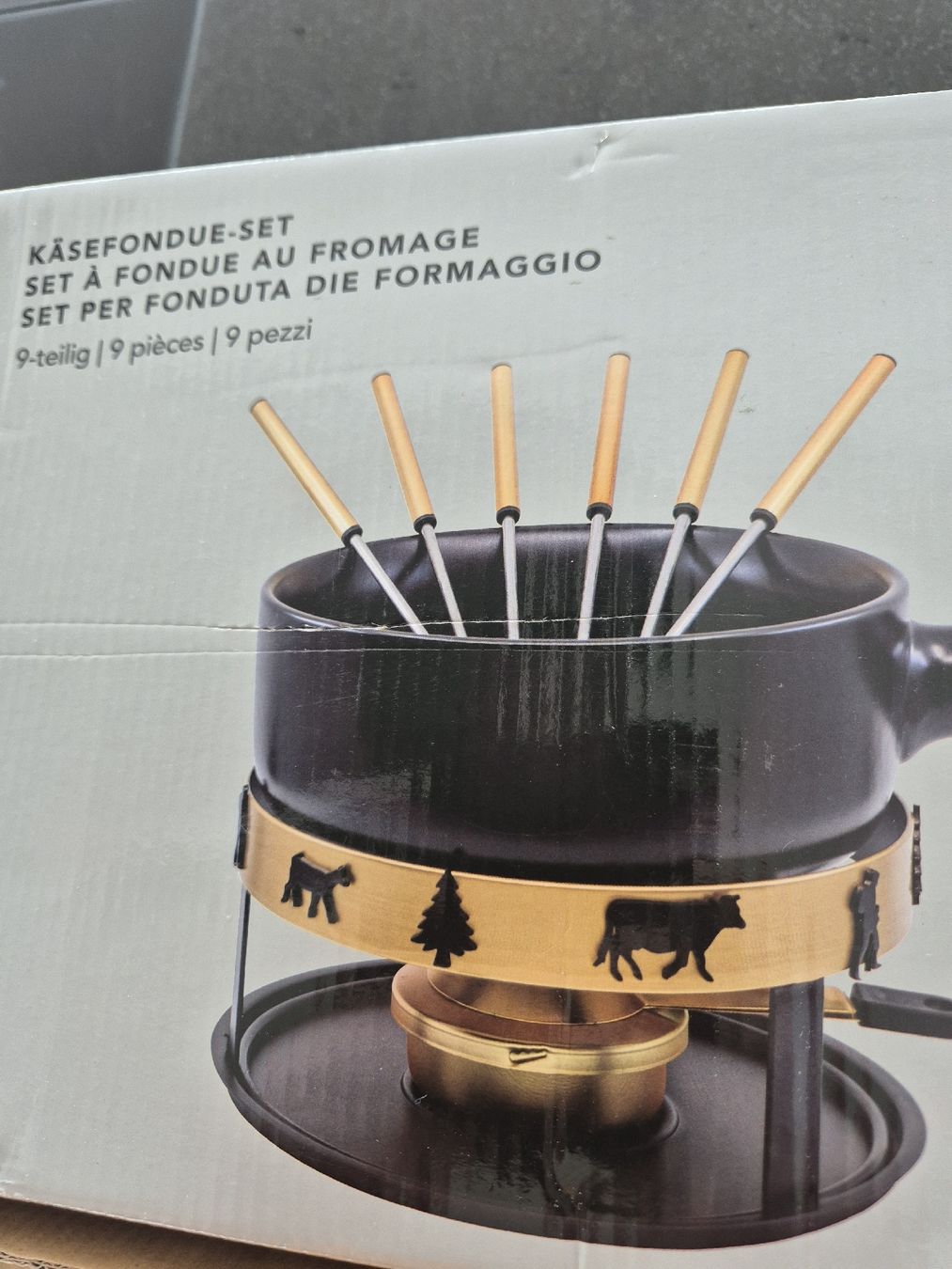 Migros Set di piatti: Käsefondue Set – Nuovo (secondo la descrizione) da Einsiedeln venduto da M.Aurel