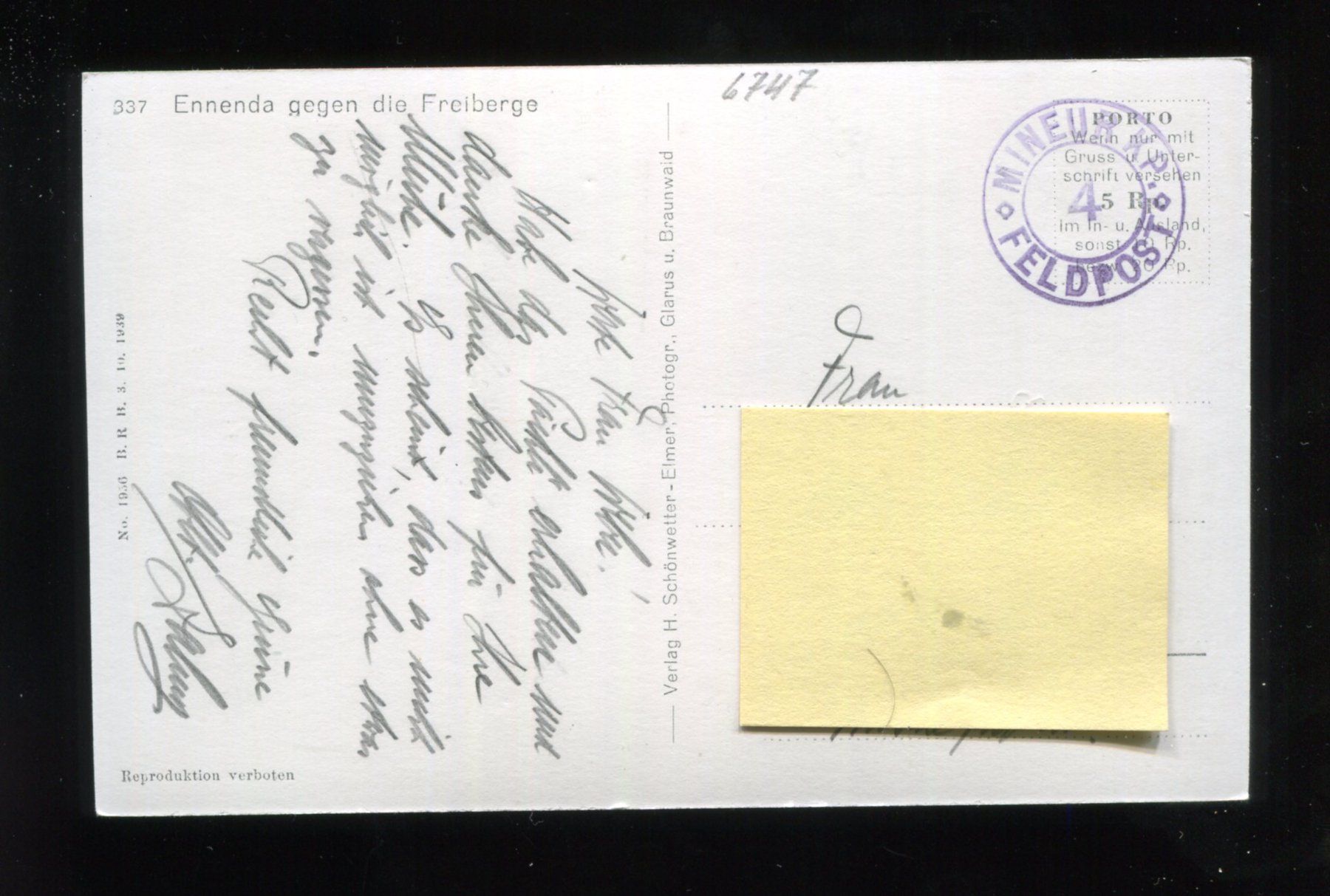 Cartes postales: Ennenda – D'occasion à Aarau par Elmaar41 1