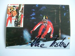 RENÉ BERTHOD (CH) SKISTAR  HANDSIGNIERT AK !