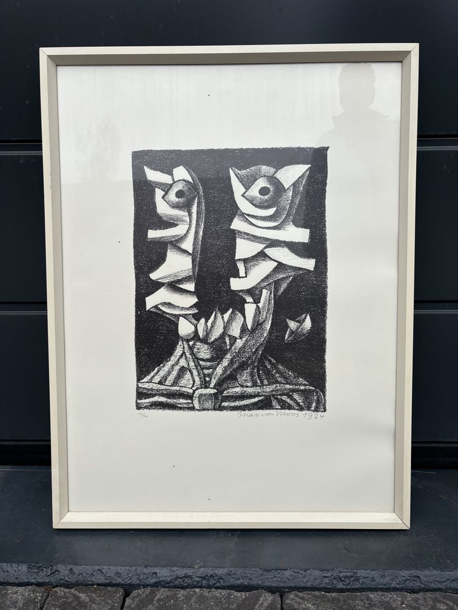 Grafica & Litografie: Original Max von Moos Lithographie, 1974, gerahmt – Usato da Gündisau venduto da Gregory-dean
