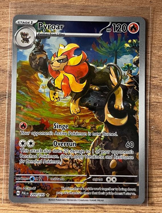 Pyroar 200/193 ILLUSTRATION RARE Pokemon Paldea Evolved (Neu (gemäss ...