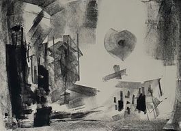 KÜNSTLER  ? LITHOGRAPHIE SIGNIERT NUMMERIERT