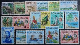 Dominica British ex. Kat. 207-228 gest. 1968