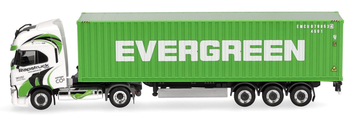 Herpa Modellini d'auto: Iveco S-Way Container EVERGREEN Herpa 1:87 – Nuovo e nell'imballaggio originale da Luzern venduto da aa43modelcars-Luzern 2
