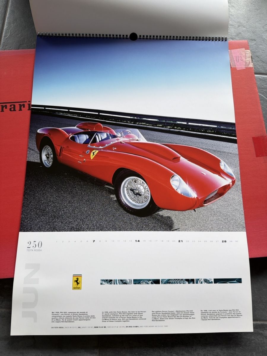 Ferrari Calendari: Original Ferrari Kalender 2009 – Usato da Wolfwil venduto da Rolex1 6