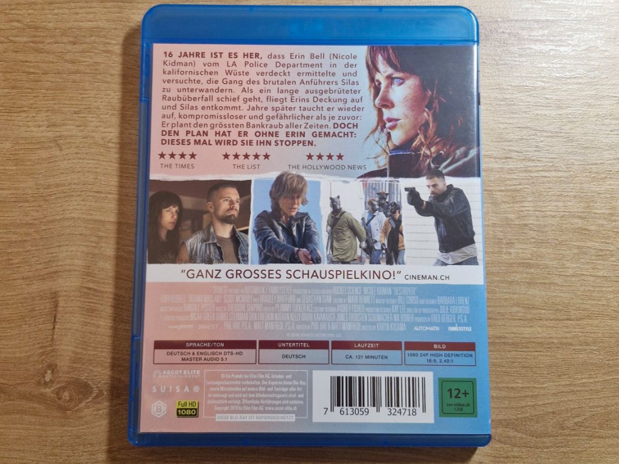 Alle DVDs: Destroyer (2018) Bluray – Gebraucht aus Pfungen von Whitie 1